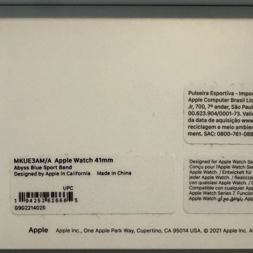 Rose Gold Apple Watch SE 40MM with Abyss Blue Sport Band + Extra Bands - Picture 7 of 8